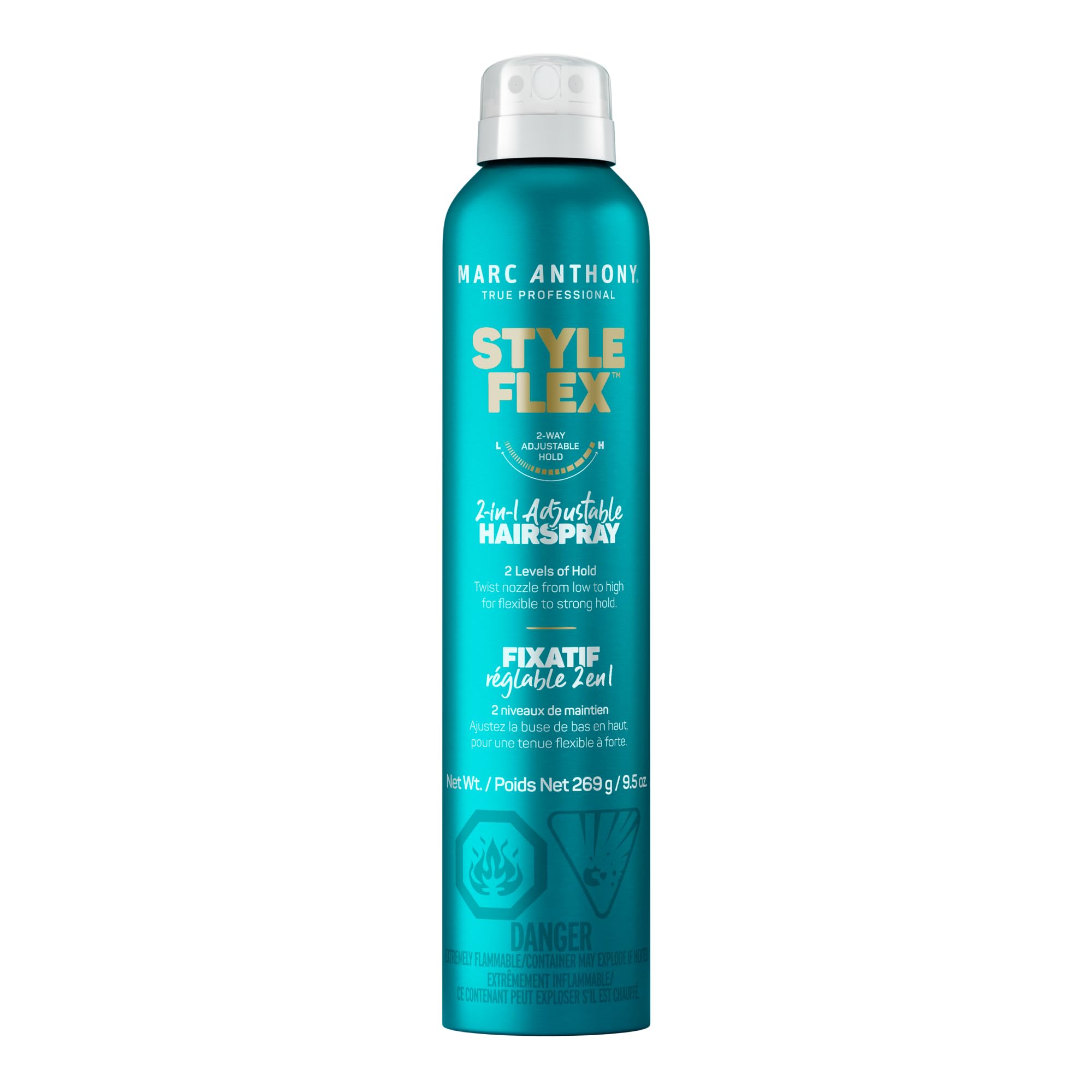 Marc Anthony Flexible to Extra Strong Hold Hair Spray for Women & Men - Flake-Free Finishing & Styling Spray - 9.5 oz
