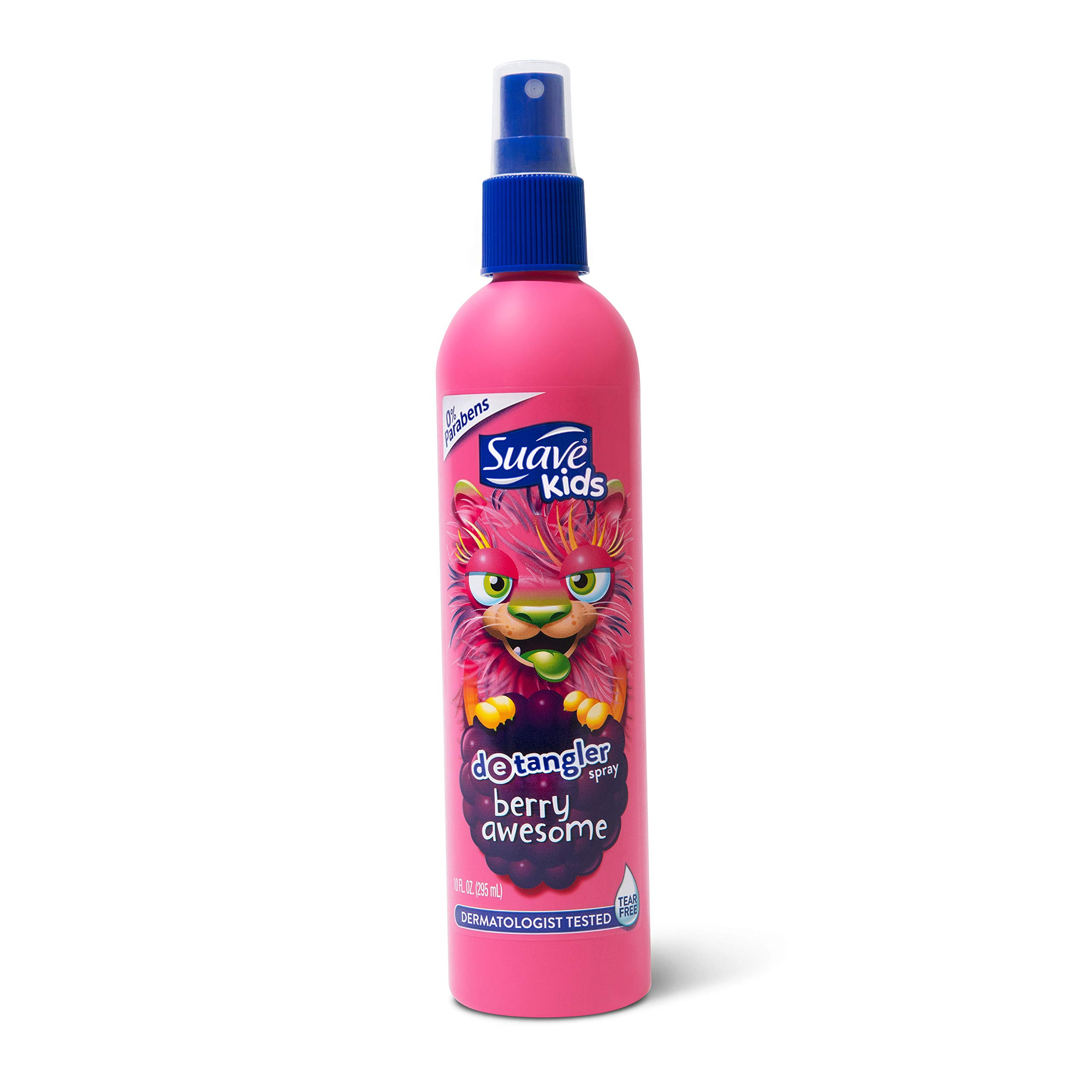 Suave Kids Tear-Free Detangler Spray Berry Awesome 10 oz Dermatologist-Tested Hair Styling