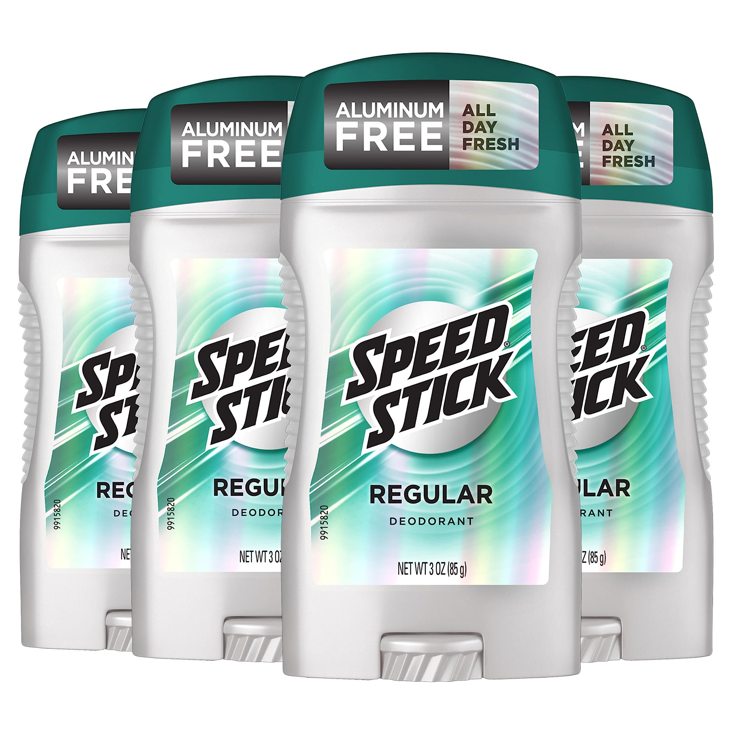 Speed Stick Men's Deodorant Regular 3 Ounce 4 Pack for Men Everyday UseFresh Odor Protection, Long Lasting FragranceMen'